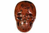 Realistic, Polished Mahogany Obsidian Skull #116317-1